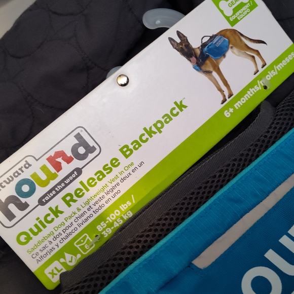 NWT!! Outward Hound Quick Release Backpack for Dogs - Picture 3 of 8